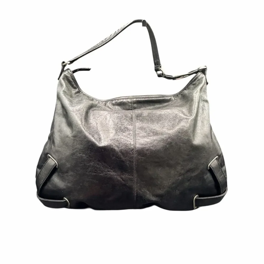 HOBO International Paisley Leather Hobo Shoulder Bag Y2K Boho